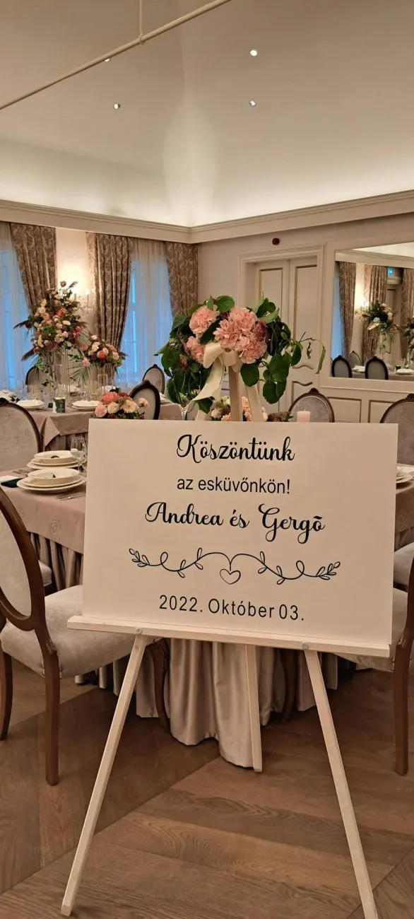Köszöntő tábla