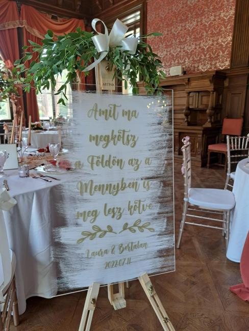 Kalligrafikus plexi táblák