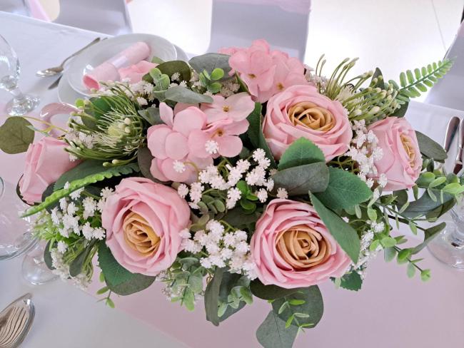 Rózsaszín dekoráció